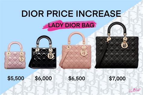 dior tote cost|european Dior bag price list.